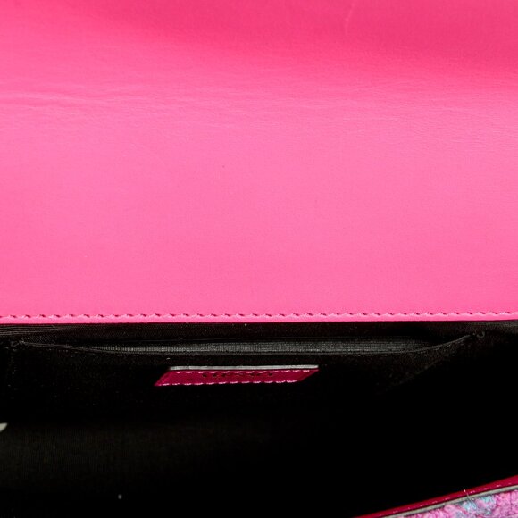 Versace Women's Wool Lurex Jacquard Gold Medusa Quilted Handbag Shoulder Bag - Picture 6 of 8